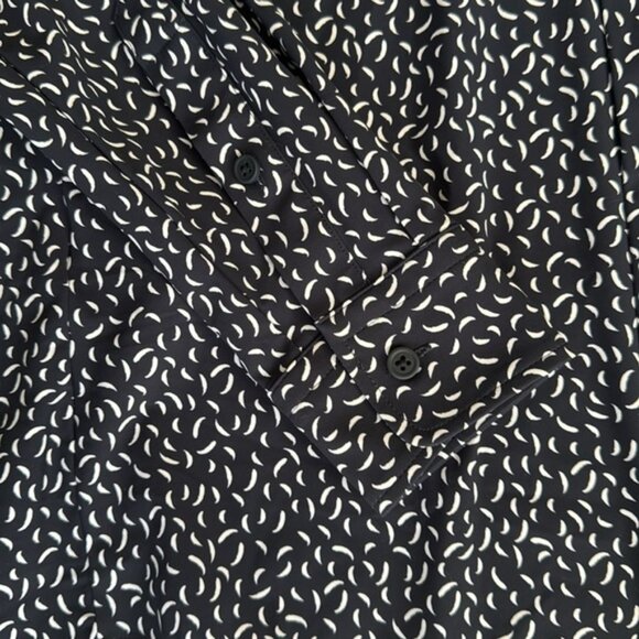 BOSS Roan Kent Men s Medium Navy and White Button Down - Picture 3 of 6